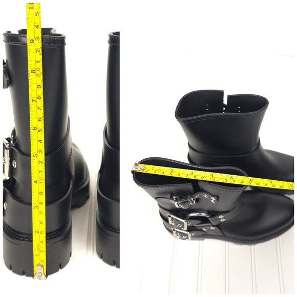 Jeffrey Campbell Controller Boots in Black Matte Silver Moto Boots US 8 - Picture 13 of 13